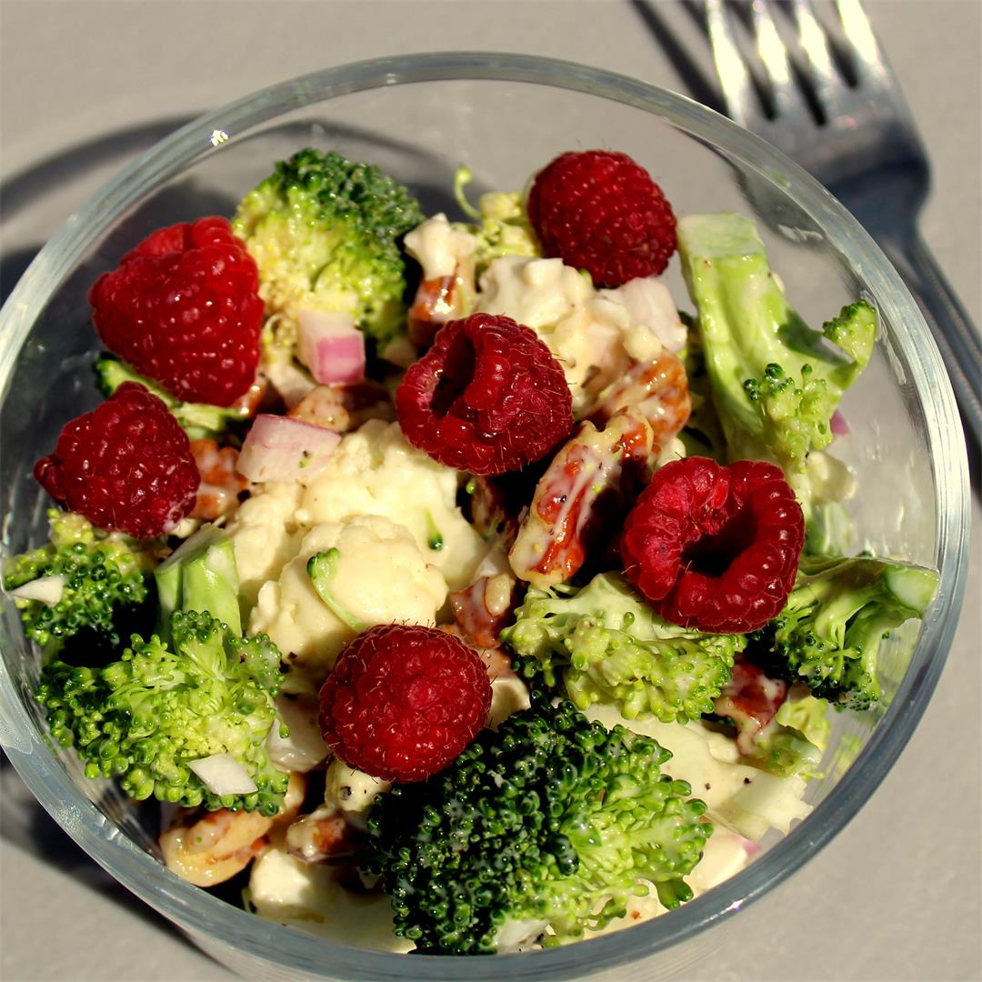 Raspberry Broccoli Salad
