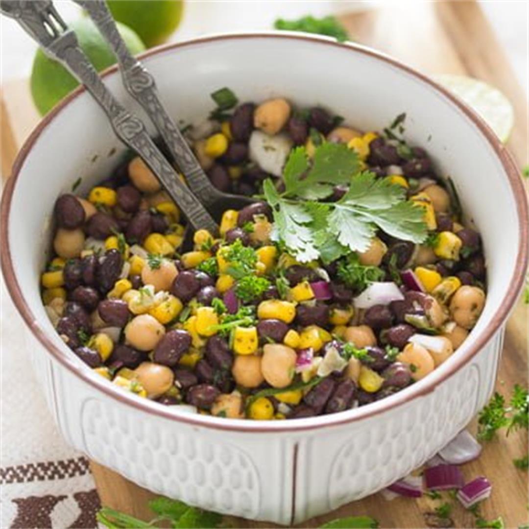 Mexican Bean Salad with Corn