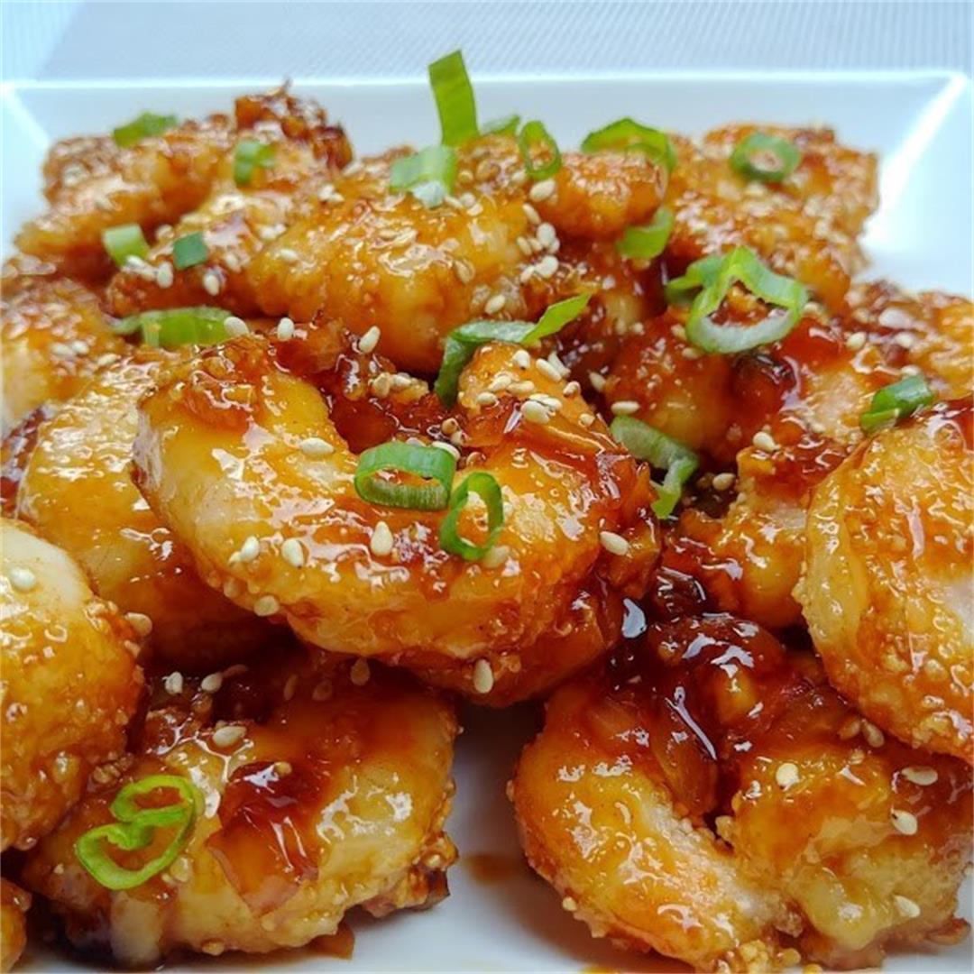 Sweet and Spicy Korean Fried Shrimp