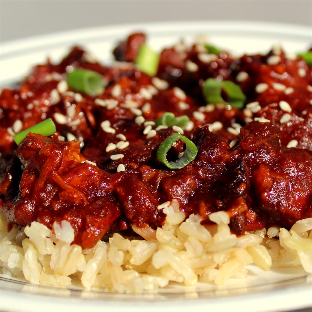 Sweet Sesame Chicken in the Slow Cooker