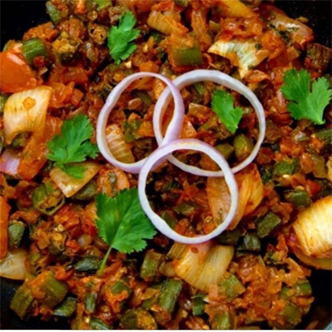 Bhindi Do Pyaza (Okra Side Dish + Video)