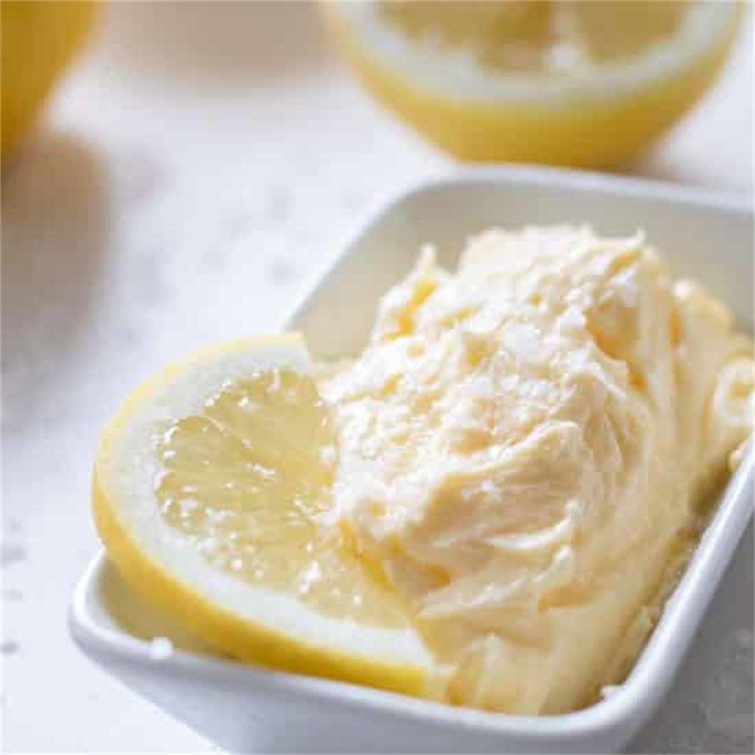 Whipped Lemon Butter [Keto, Gluten free, Vegetarian]