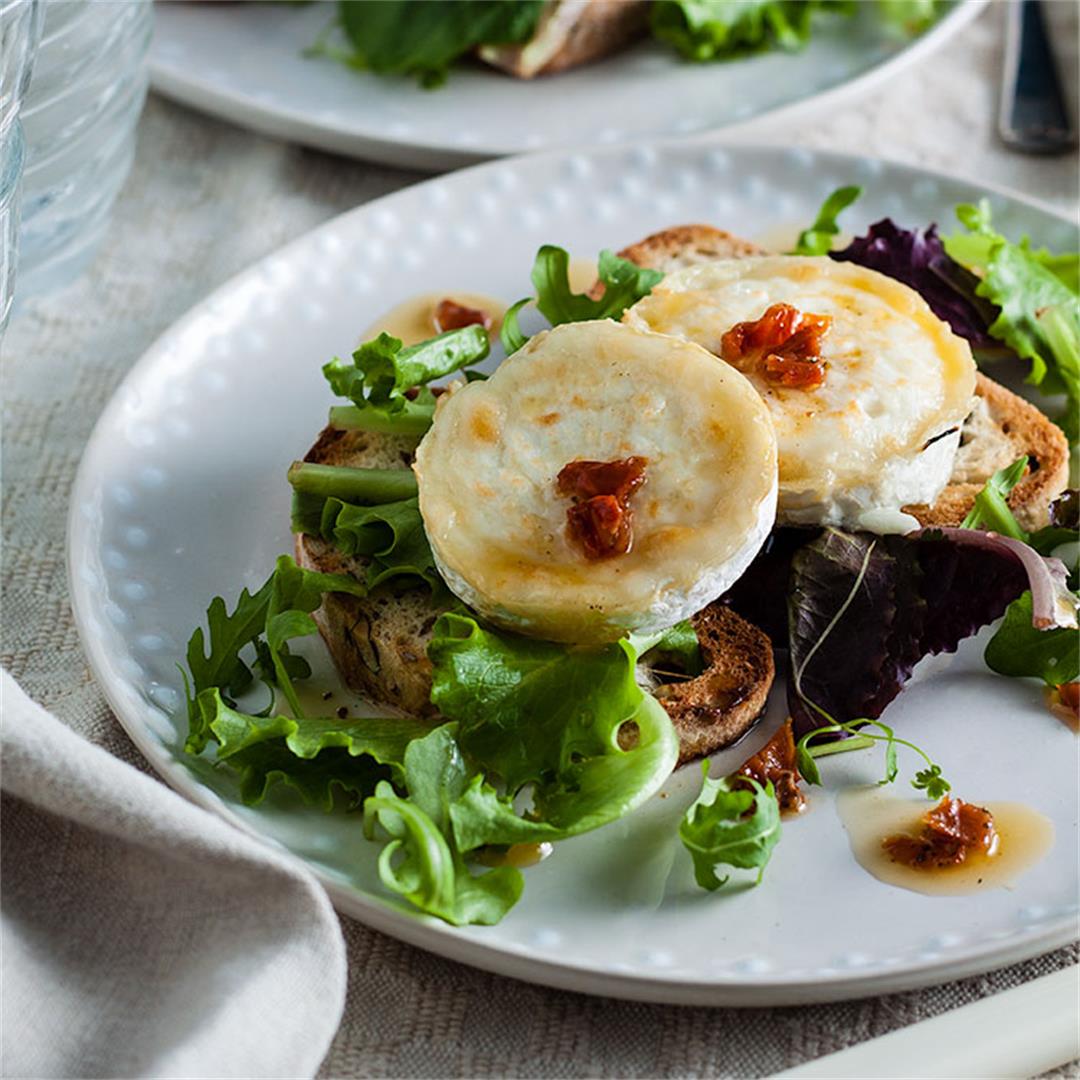 Goat's Cheese Salad with Sundried Tomato salad