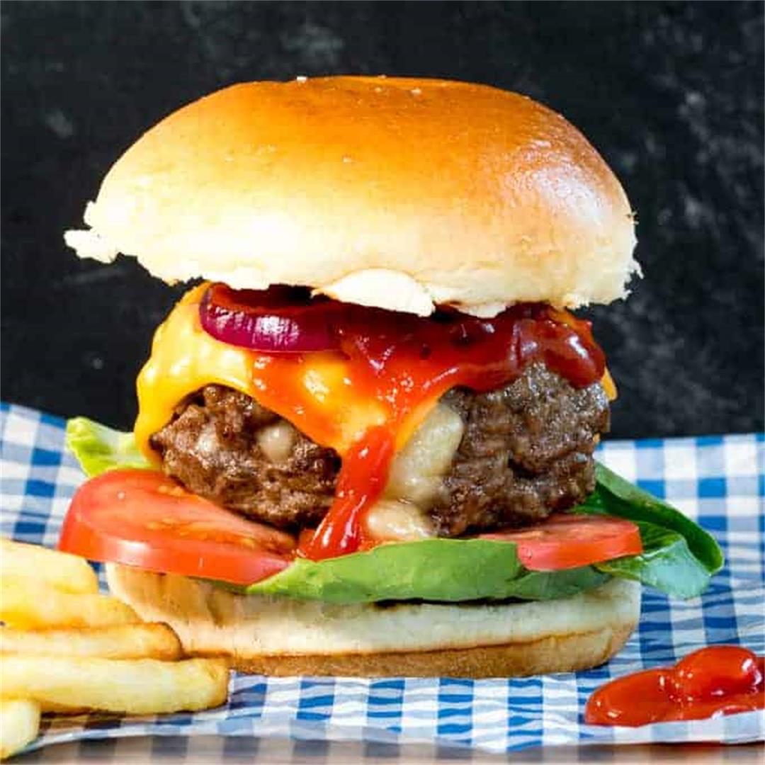 Melty Cheese Stuffed Burger