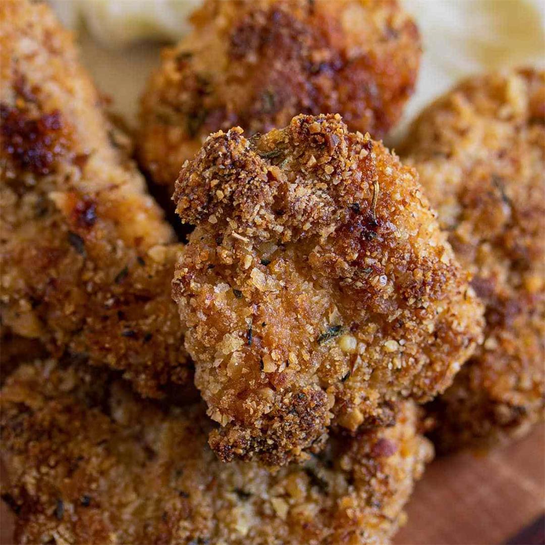 Baked Almond Crusted Chicken Nuggets