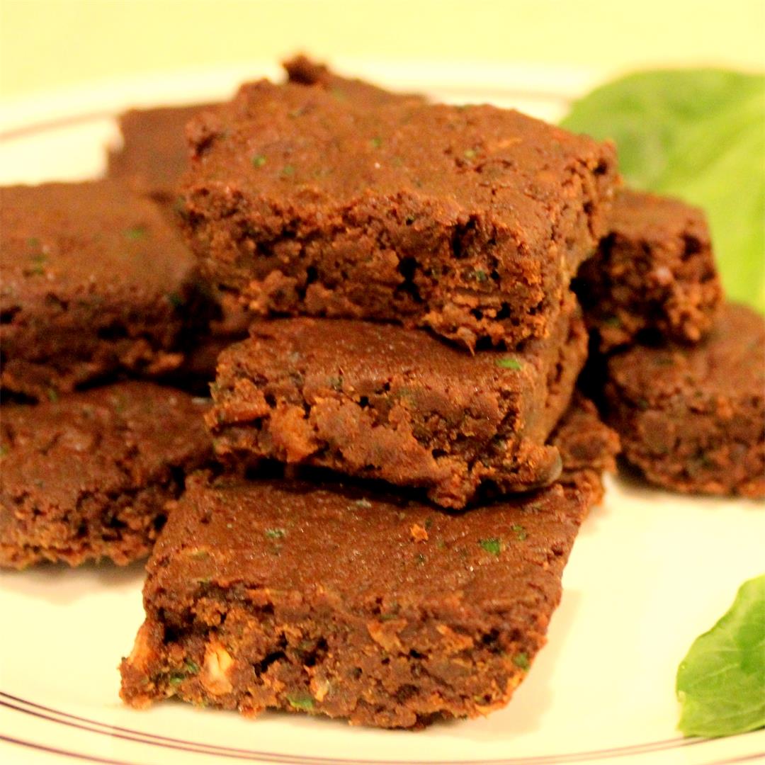Healthy Mint Chocolate Fudge with Sneaky Spinach