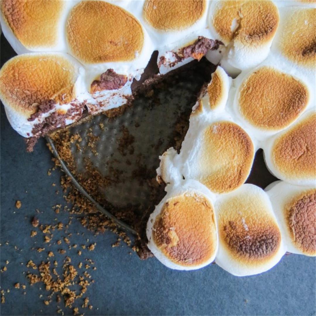 S'mores Chocolate Cheesecake