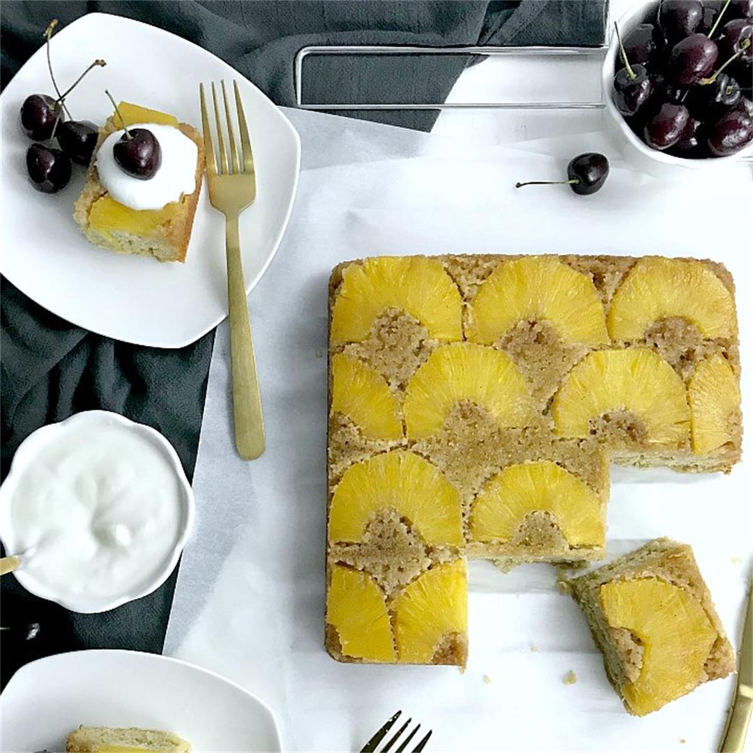 Paleo Pineapple Upside-Down Cake (SCD, Gluten Free, Dairy Free)