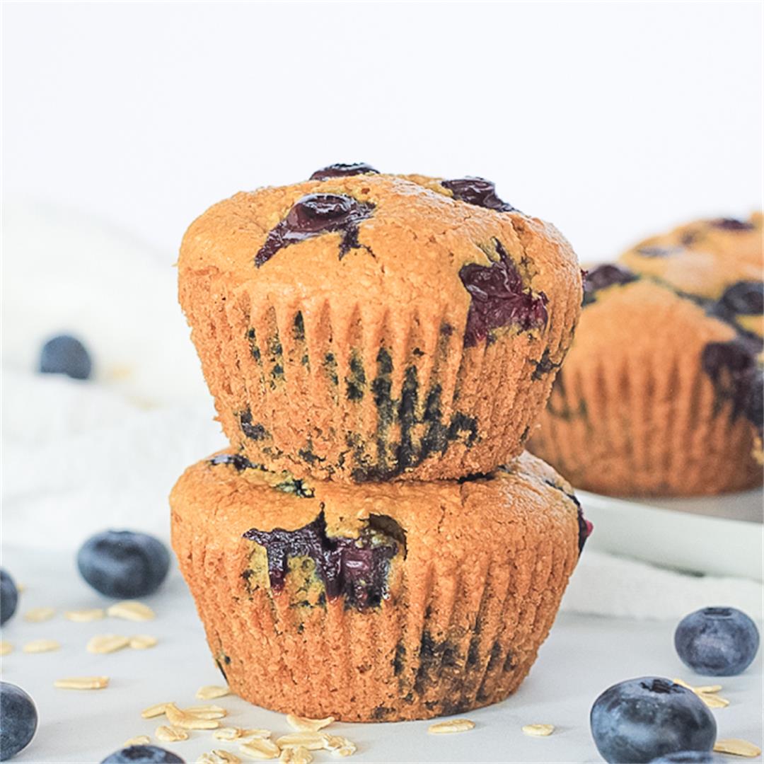 Vegan Gluten Free Blueberry Muffins