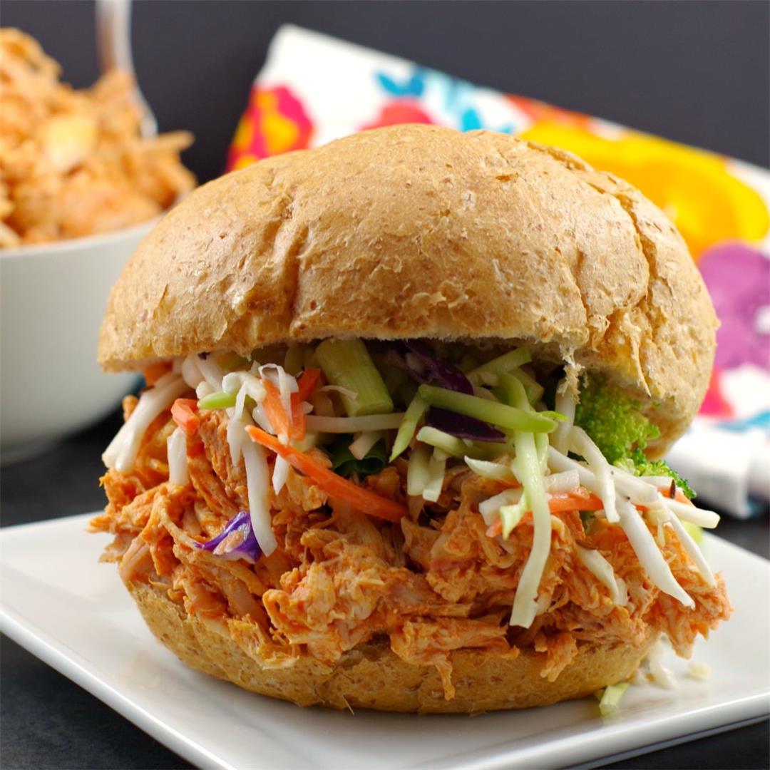 Buffalo Pulled Chicken Sandwiches