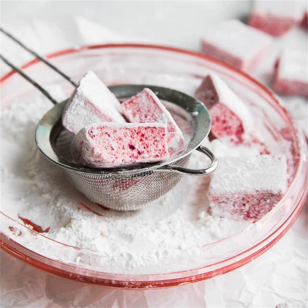Marshmallow Recipe with Strawberries