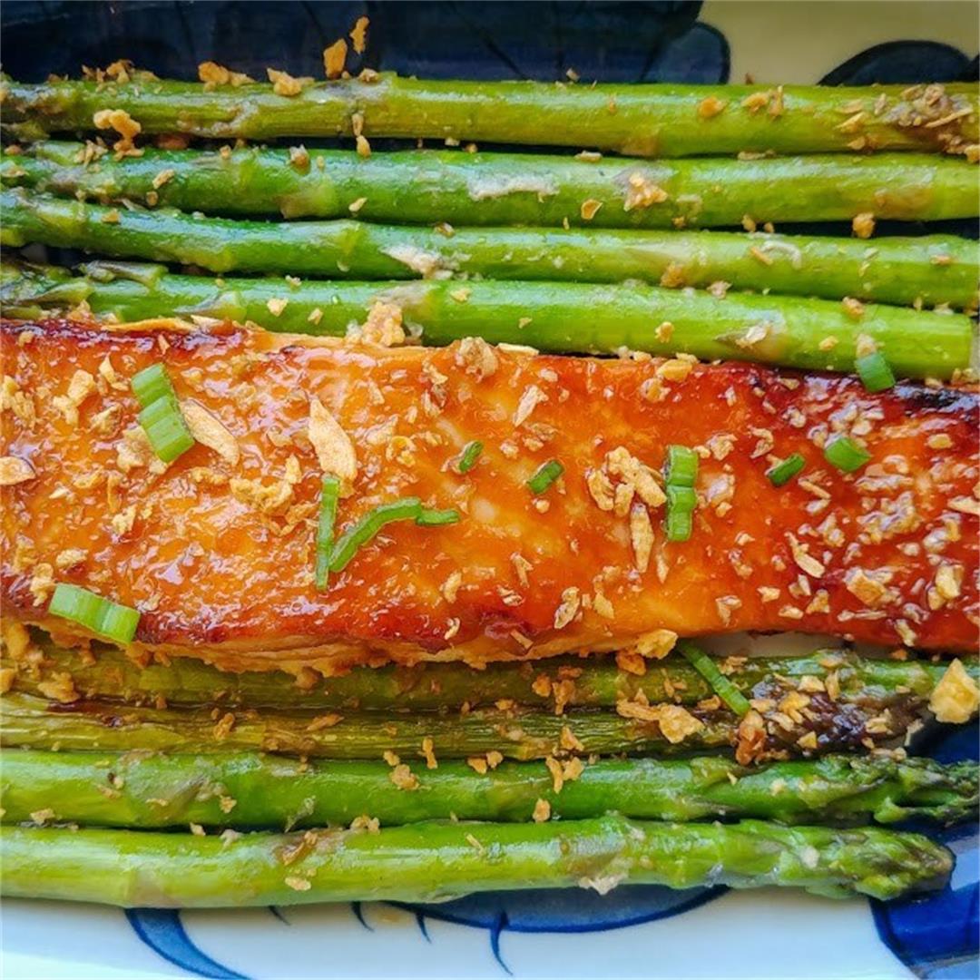 Miso Glazed Salmon with Asparagus