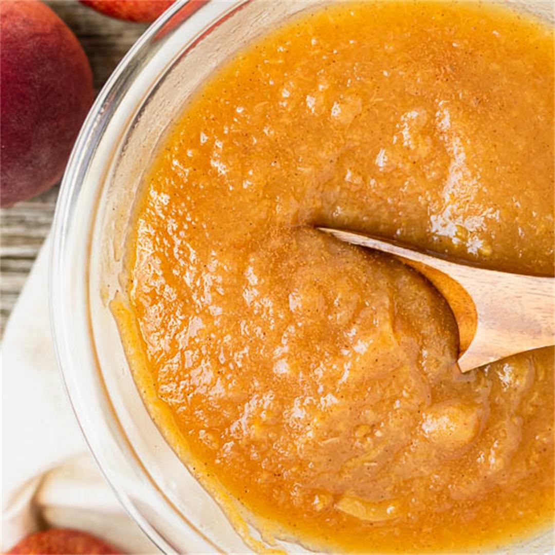 Instant Pot Peach Apple Sauce