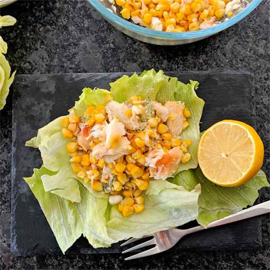 layered crab and corn salad