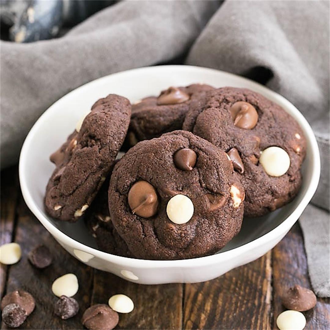 Quadruple Chocolate Cookies