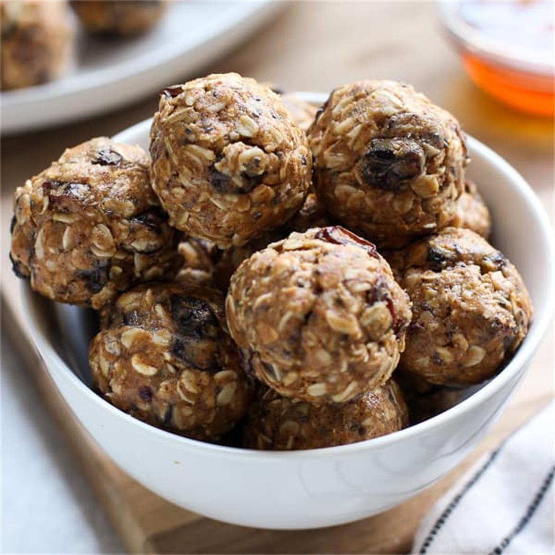 Almond Butter Energy Balls (A Bite Size Snack!)