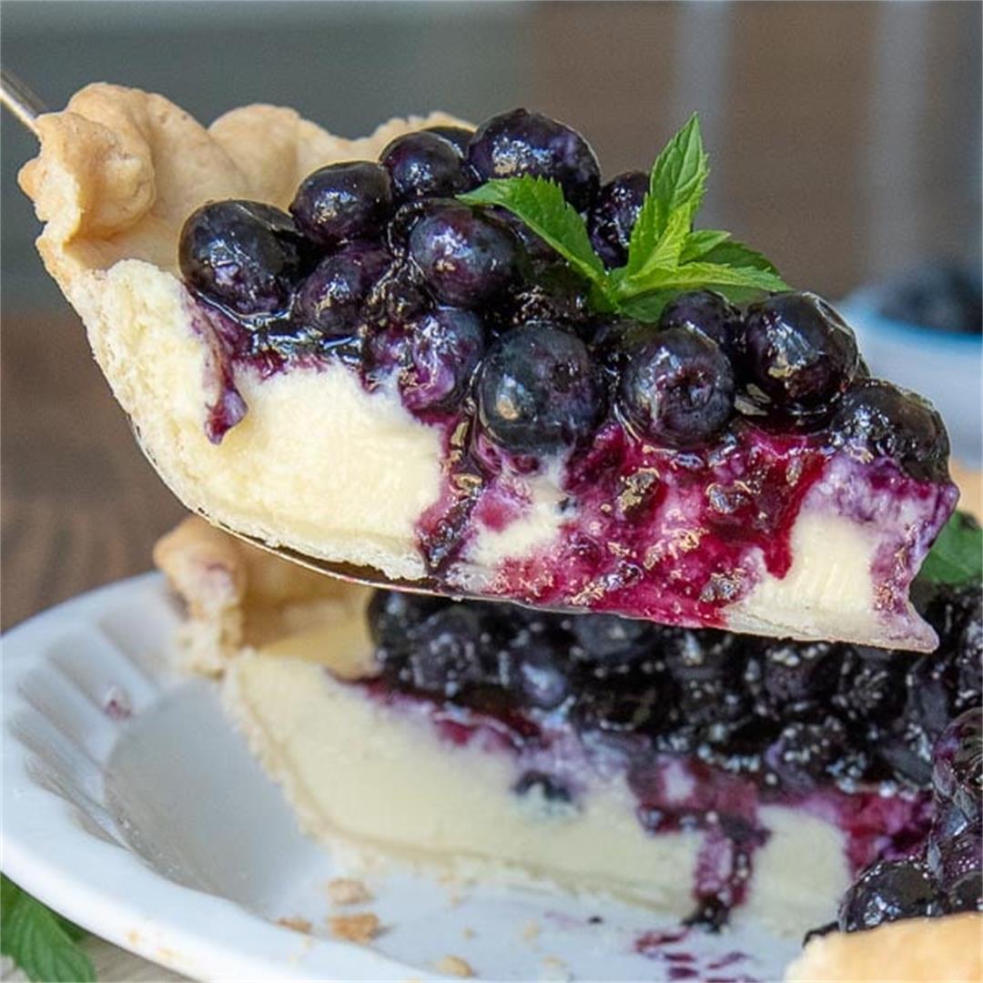 Fresh Blueberry Cream Pie