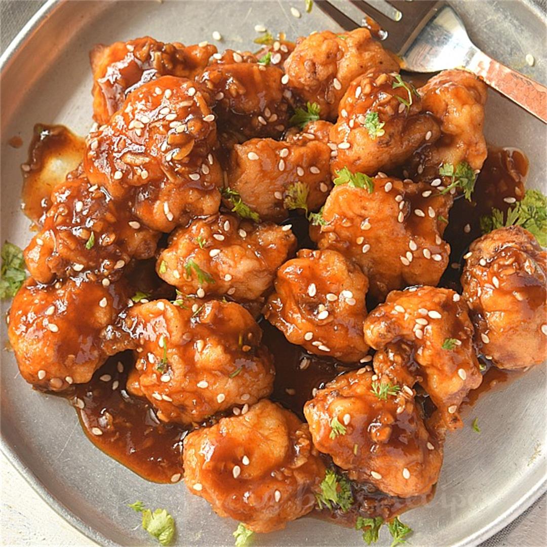 Try This Quick General Tso's Cauliflower {Ever}