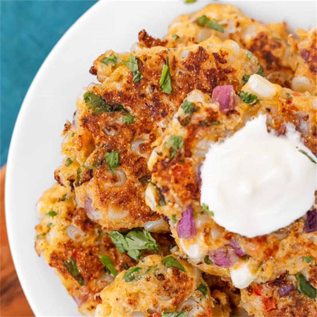 Skillet Fried Corn Fritters