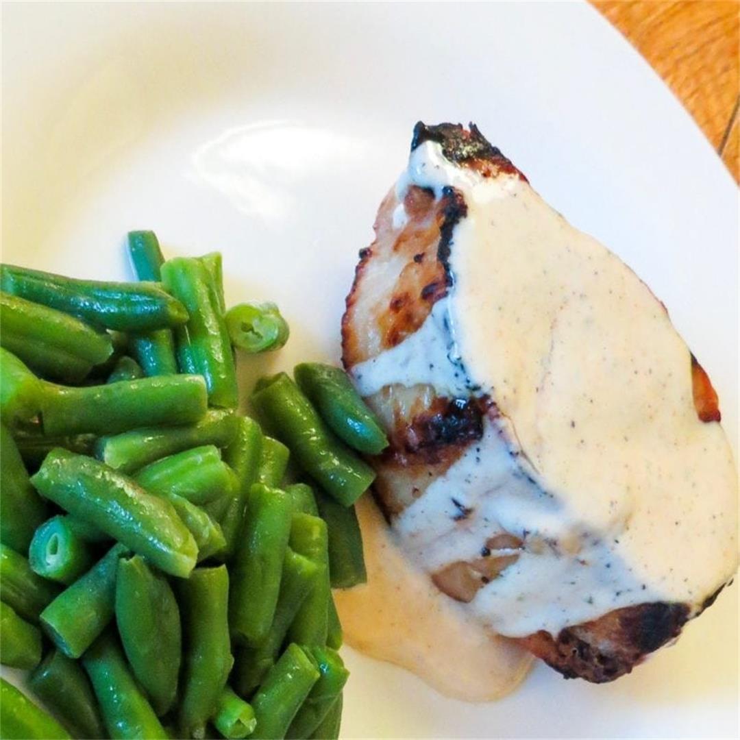 Grilled Pork Chops with White BBQ Sauce Recipe