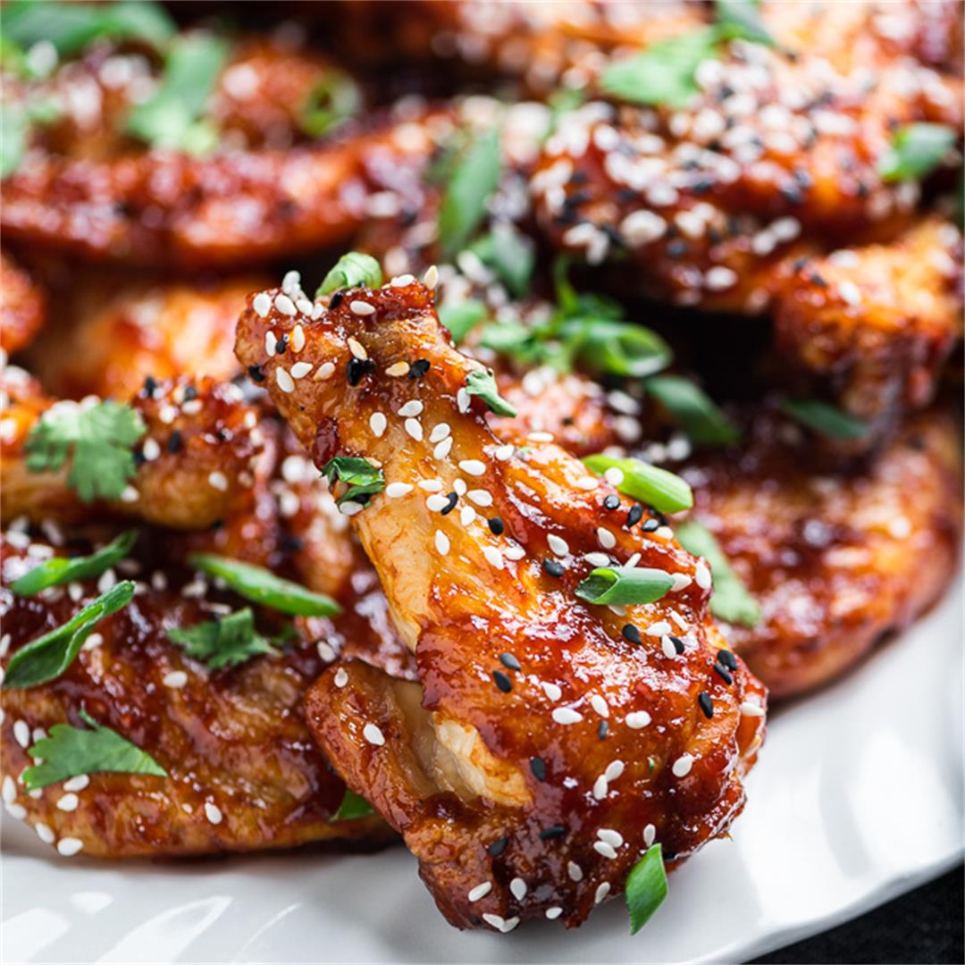 Baked Sticky Chinese Chicken Wings