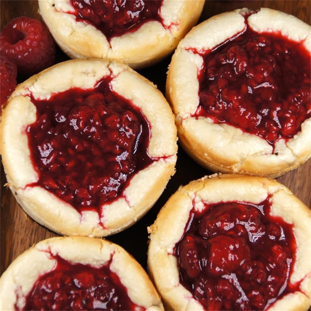 Gluten-Free Mini Cheesecakes with Raspberry Compote — Land of 1