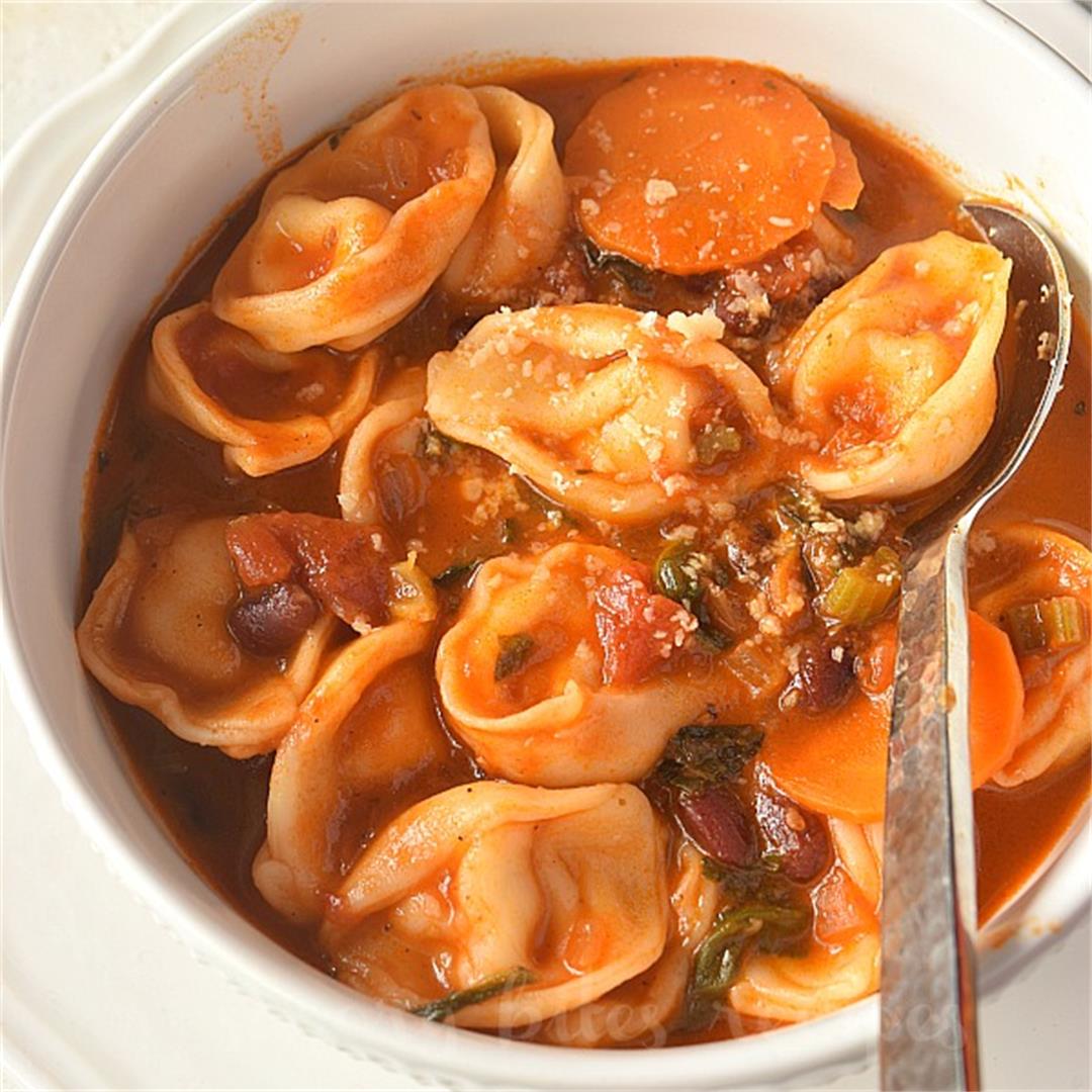 The Best Minestrone Soup With Tortellini {Of All Time}