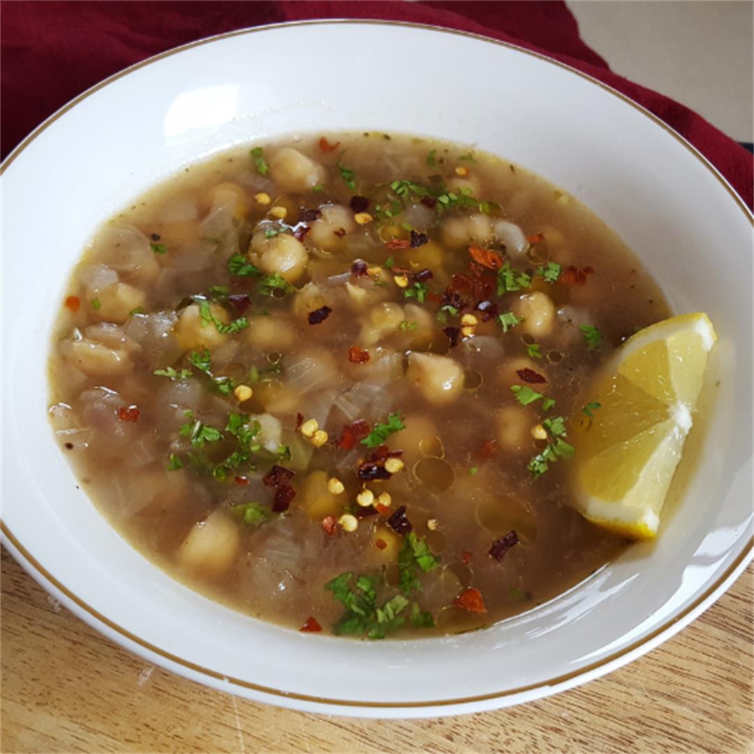 Vegan Greek Chickpea Soup-Chickpea soup-Greek Chickpea soup