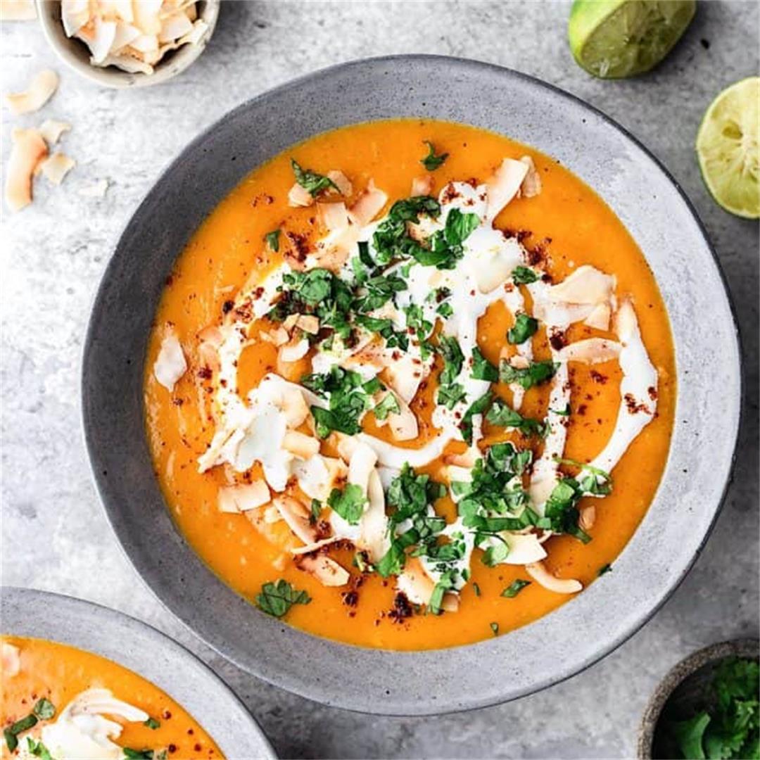 Sweet Potato and Coconut Curry Soup