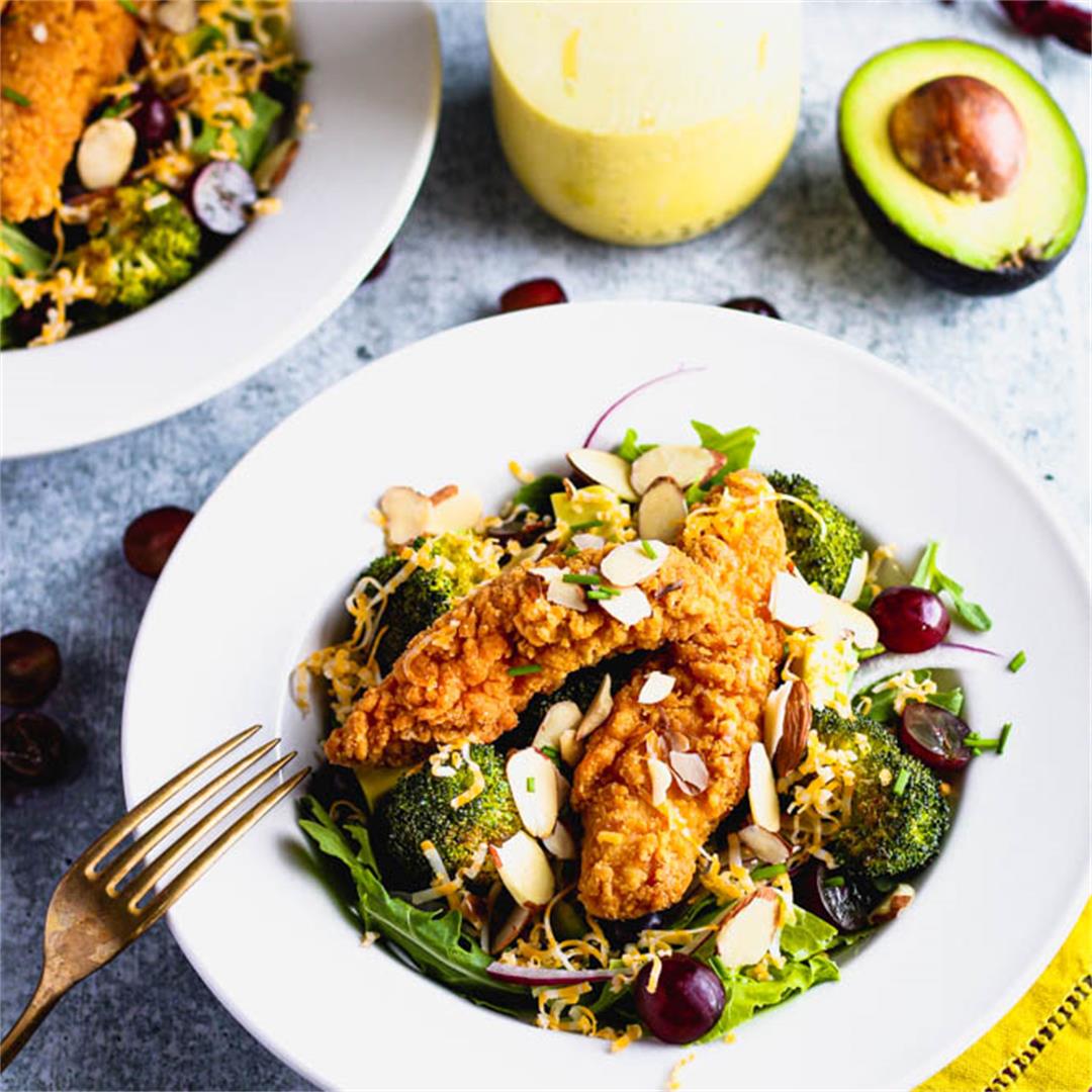 Crispy Chicken and Broccoli Salad