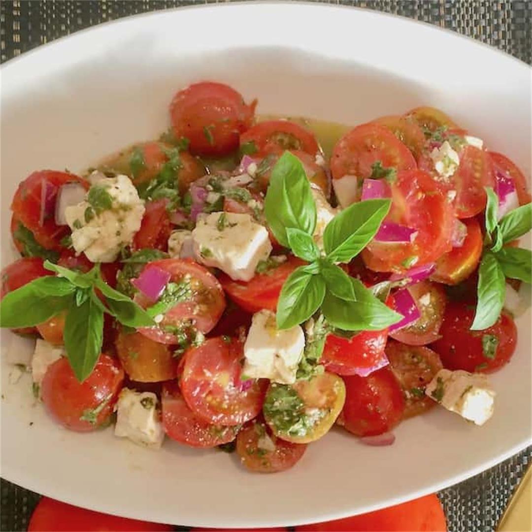 Cherry Tomato Feta Salad