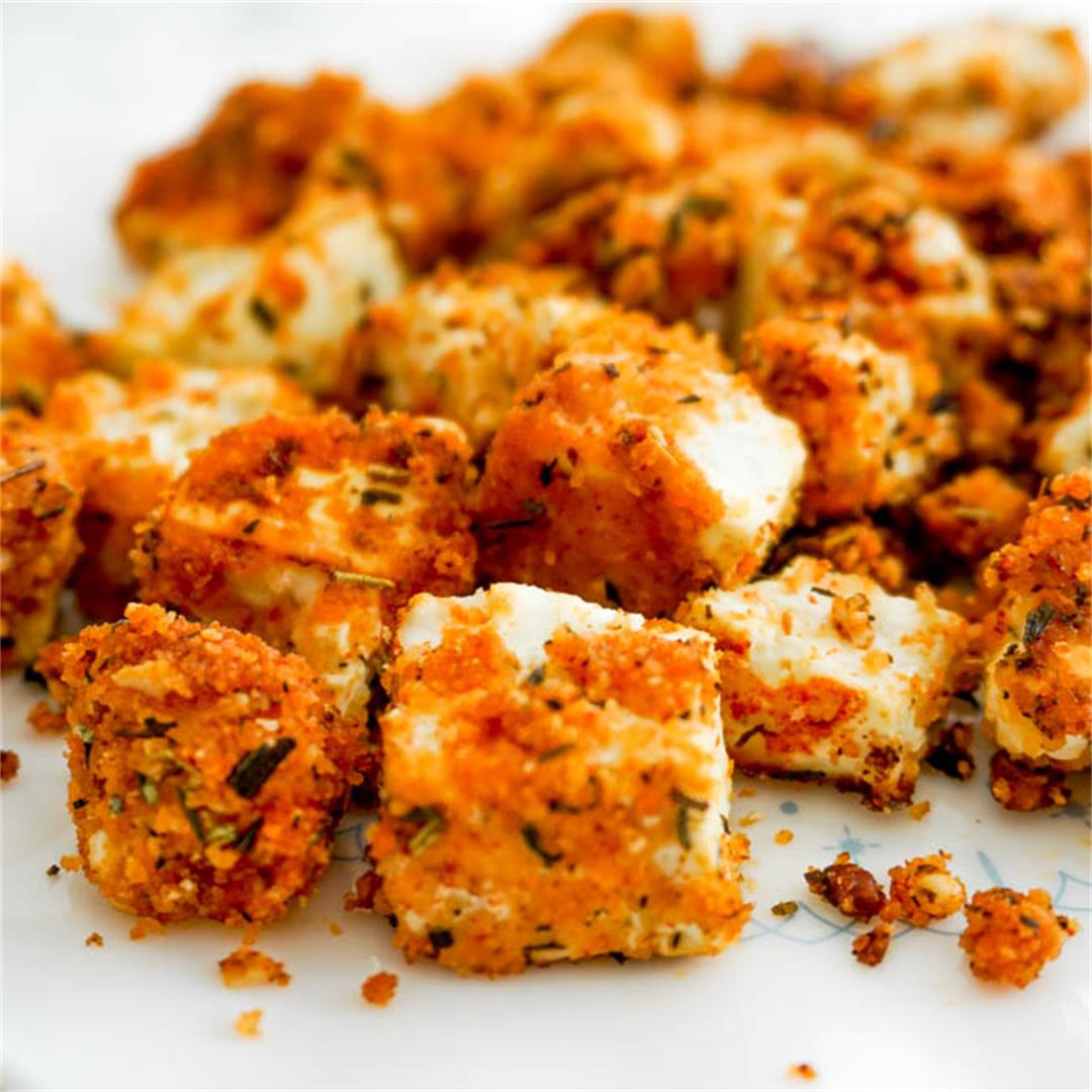 Crunchy Feta Cheese Croutons Recipe (15 minutes)