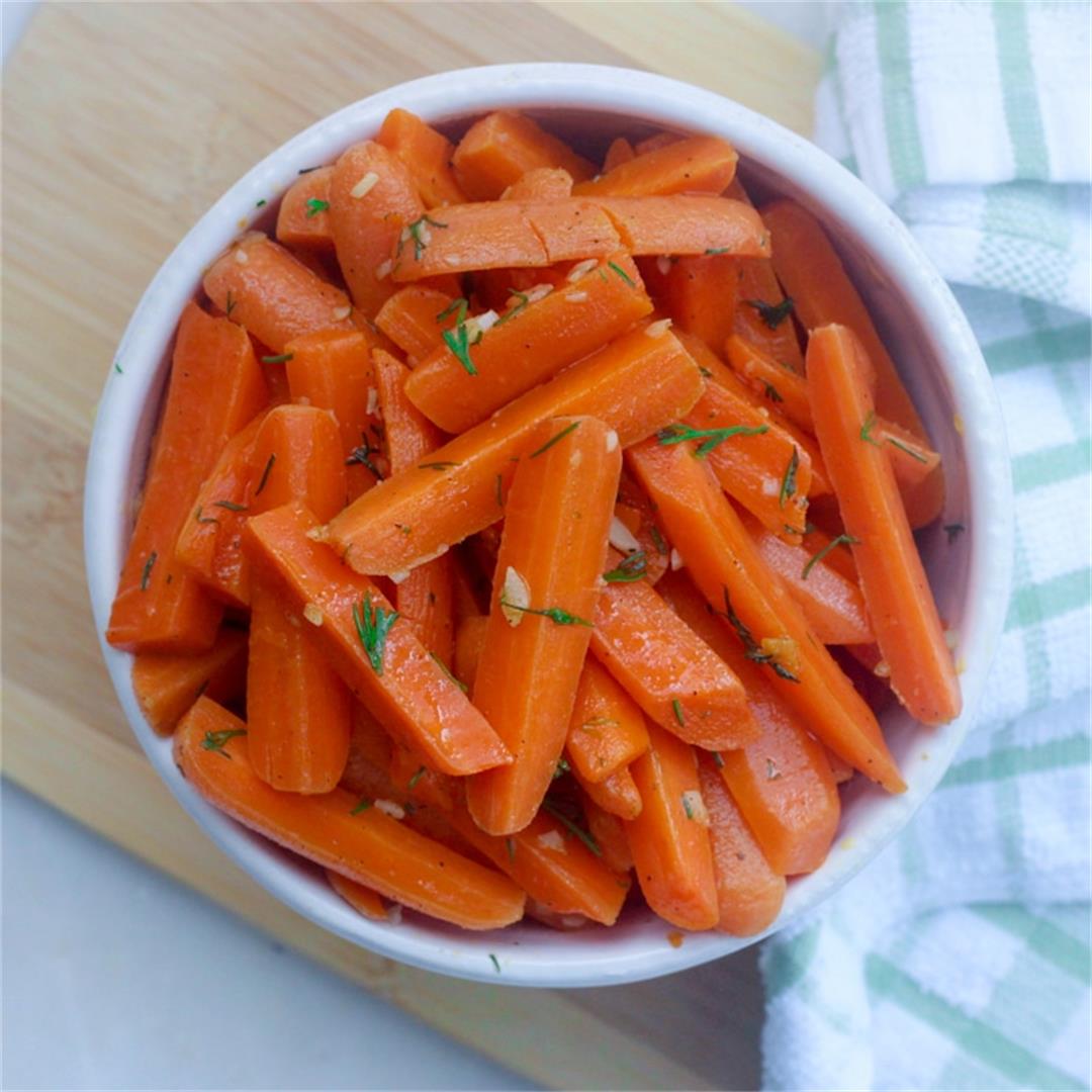 Sautéed Garlic Dill Carrots