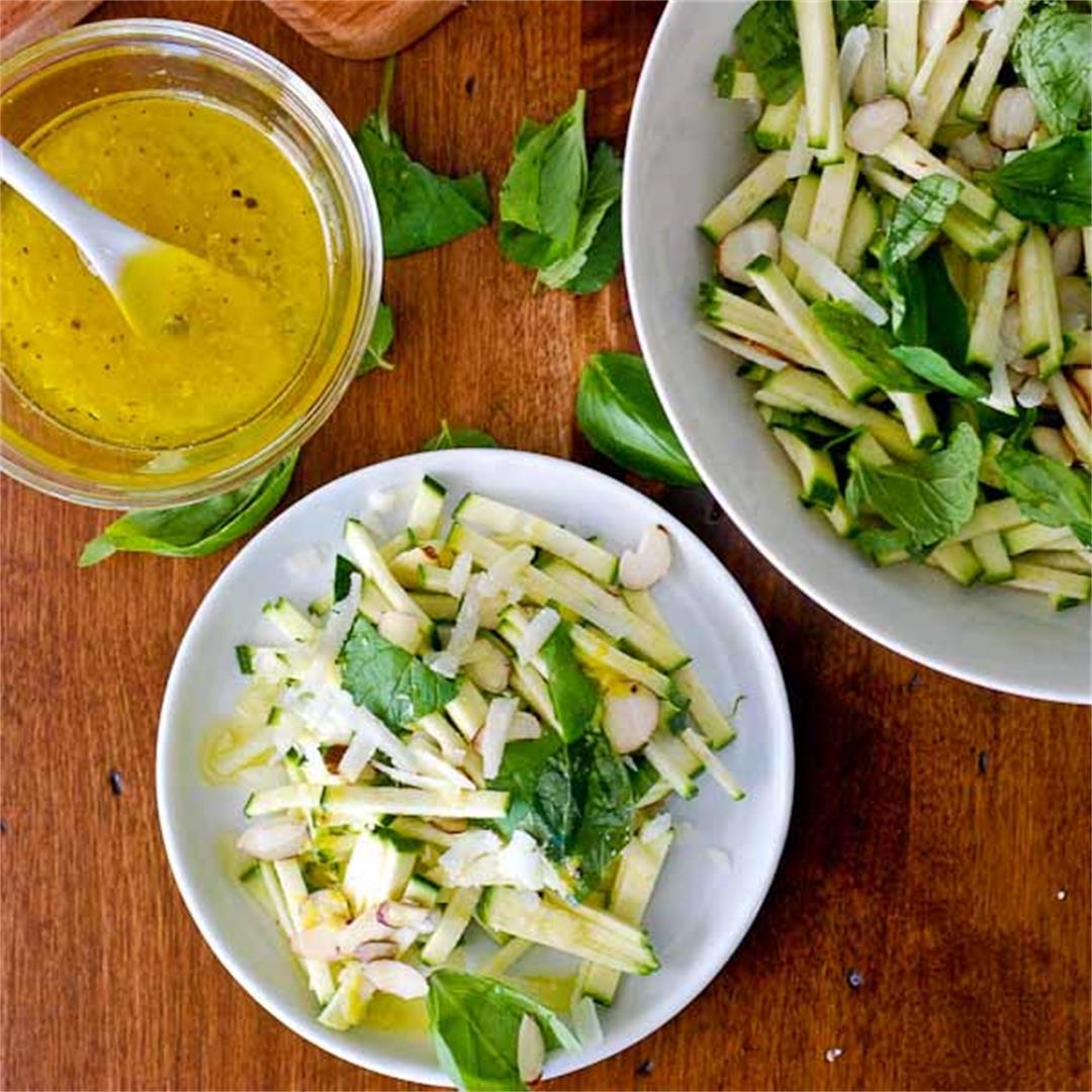 Chopped Zucchini Salad With Parmesan And Herbs
