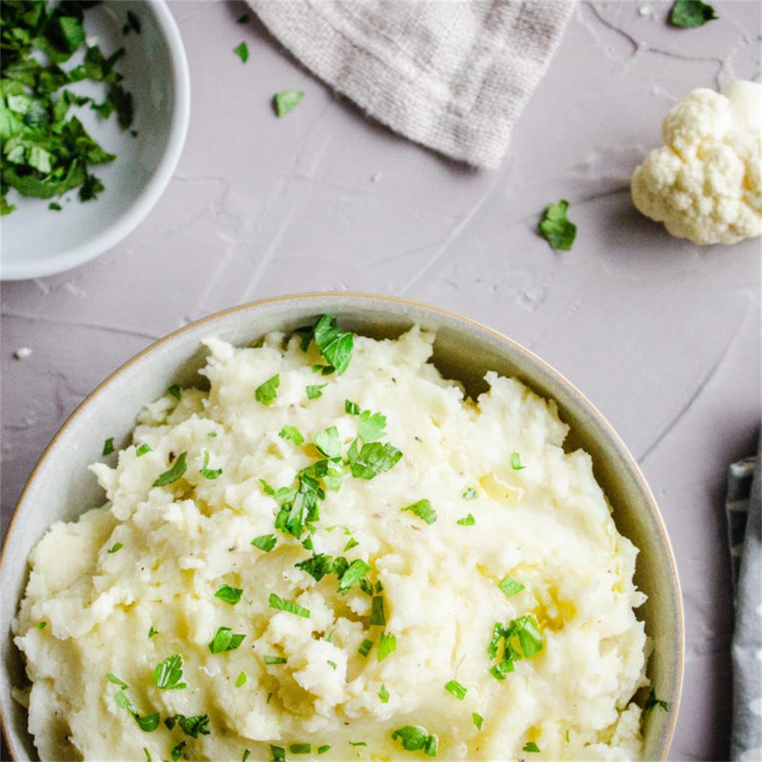 Cauliflower Mashed Potatoes (vegan & gluten-free)