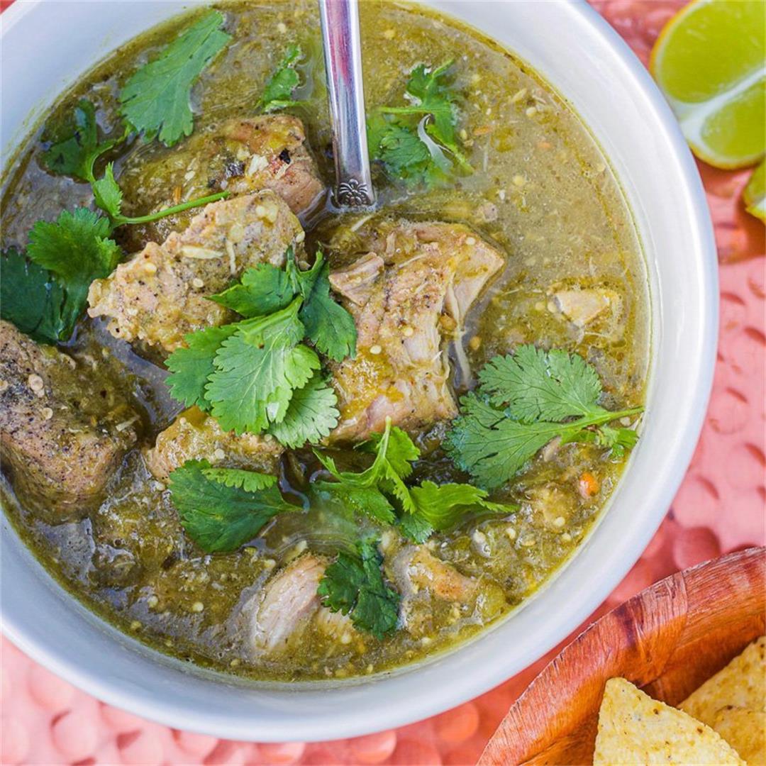 Chili Verde Recipe Mexican Pork Stew with Tomatillos and Pepper