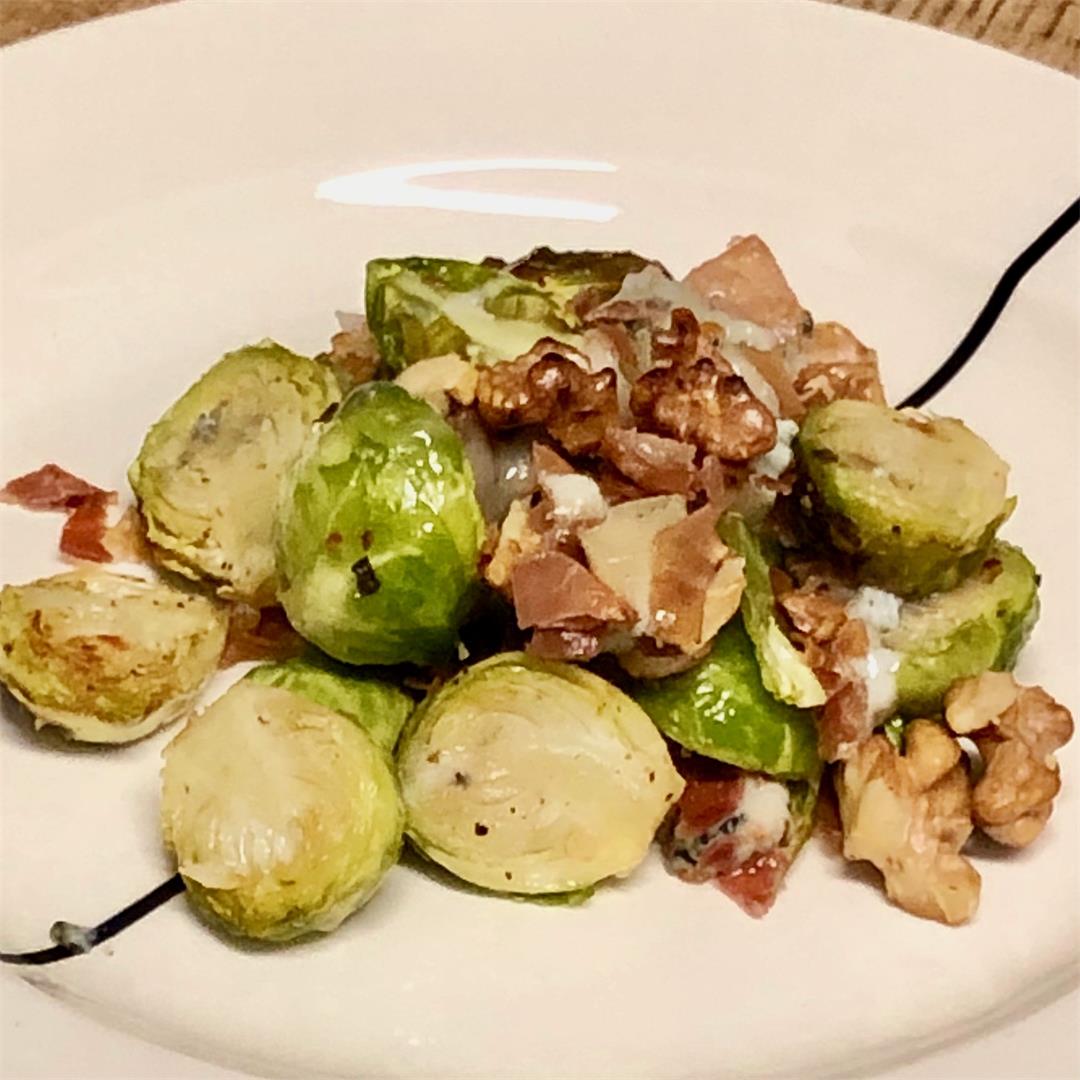 blue cheese Brussels sprouts