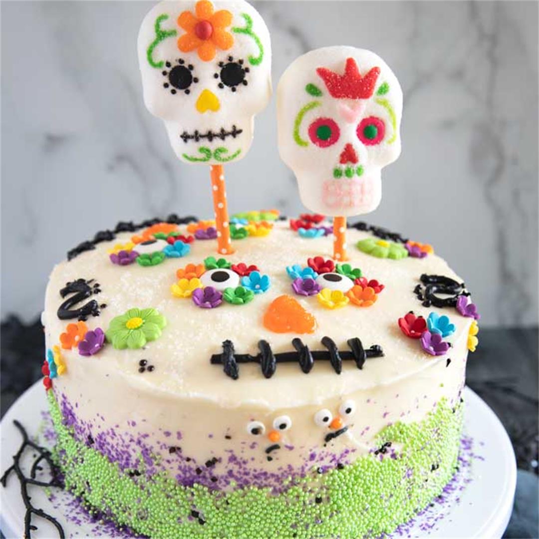 Dia De Los Muertos Cake