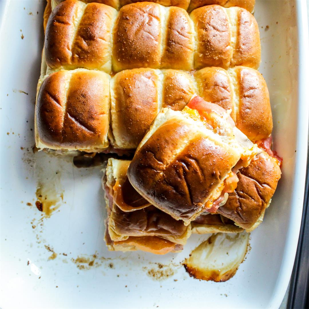 Hot Turkey Sliders with Cheese