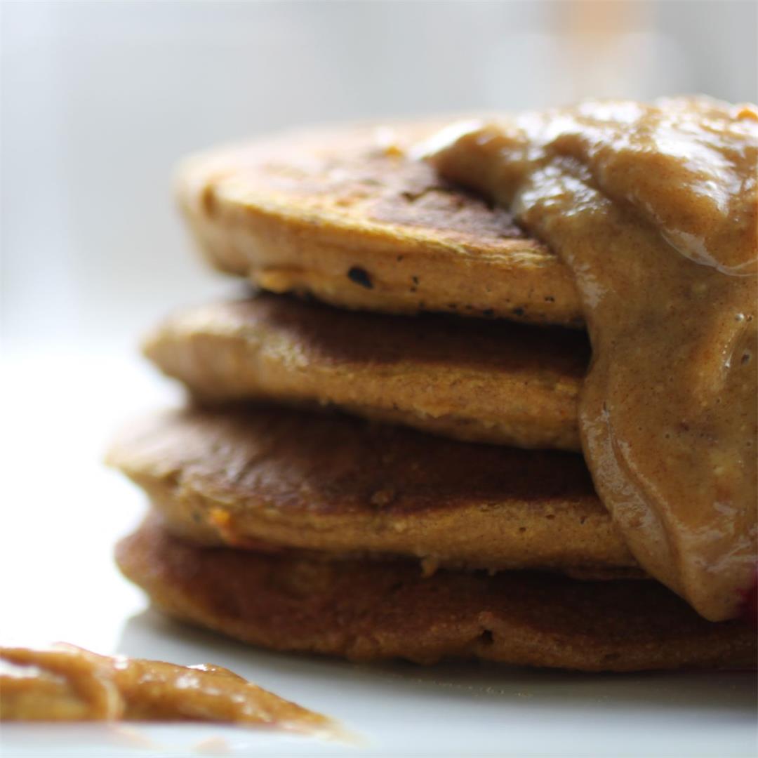 Vegan Pumpkin Pancakes Recipe (GF)