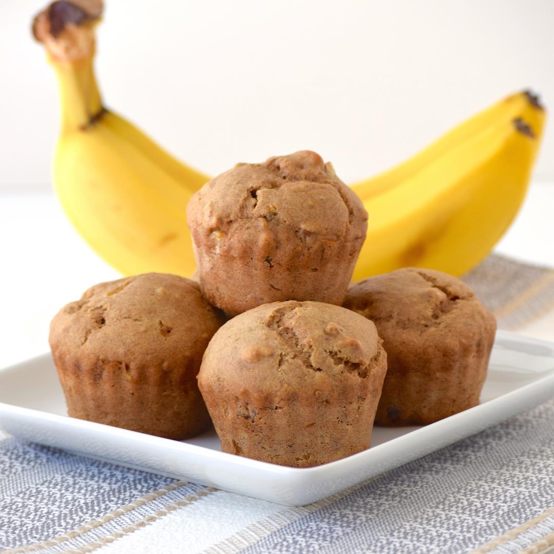 Lightened Up Banana Nut Muffins (Gluten & Dairy-Free)