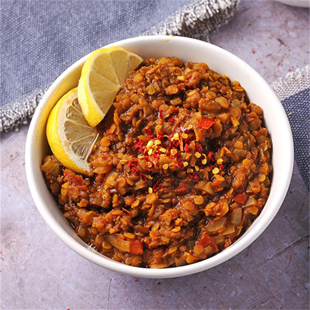 Ethiopian lentils with homemade Berbere spice blend