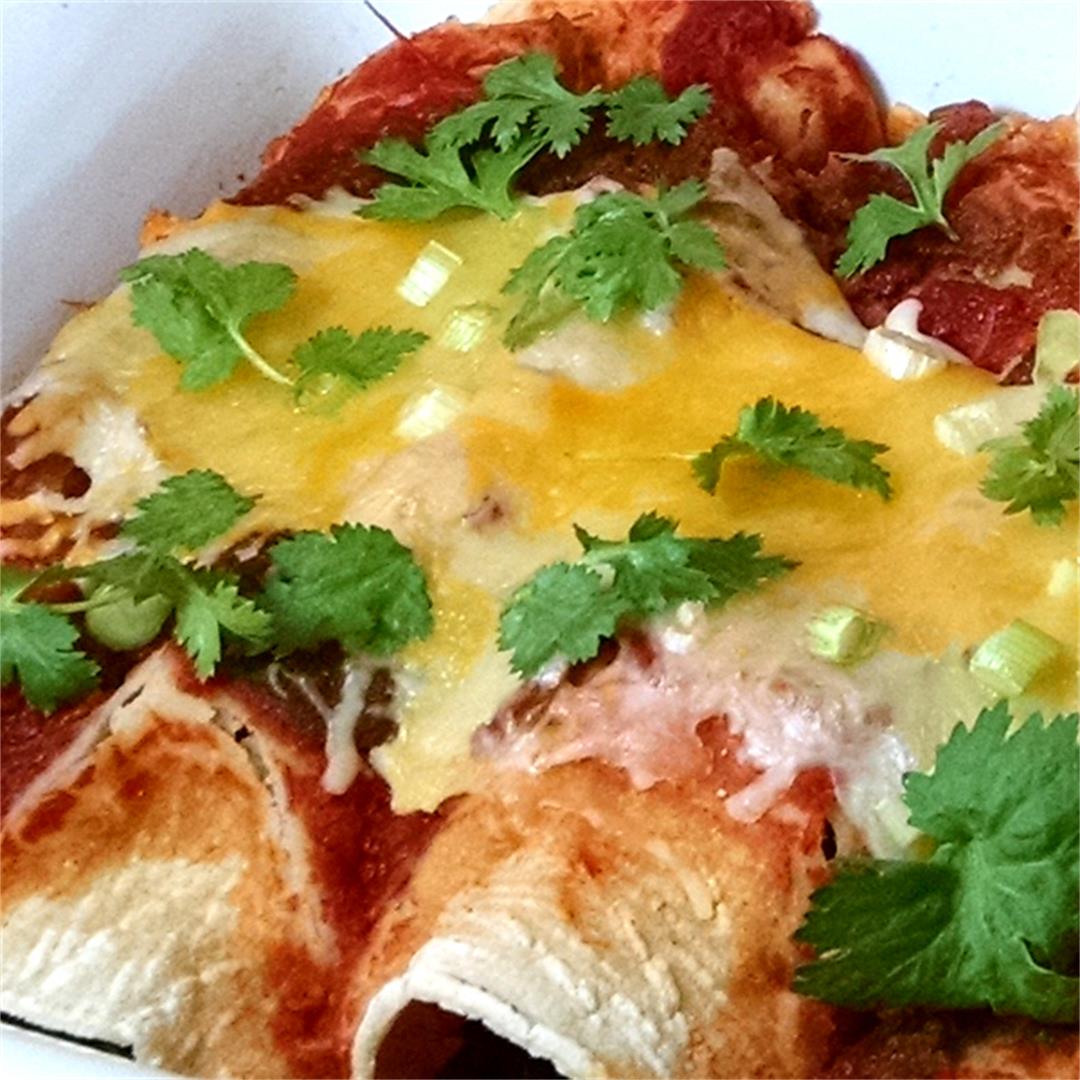 Foolproof Cheesy Chicken Enchiladas with Bacon
