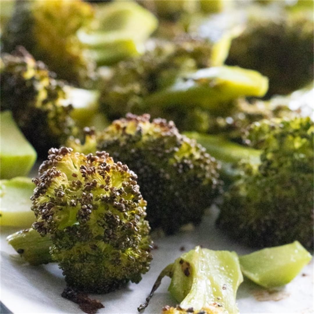 Garlic Roasted Broccoli [Vegan, Keto, Paleo]