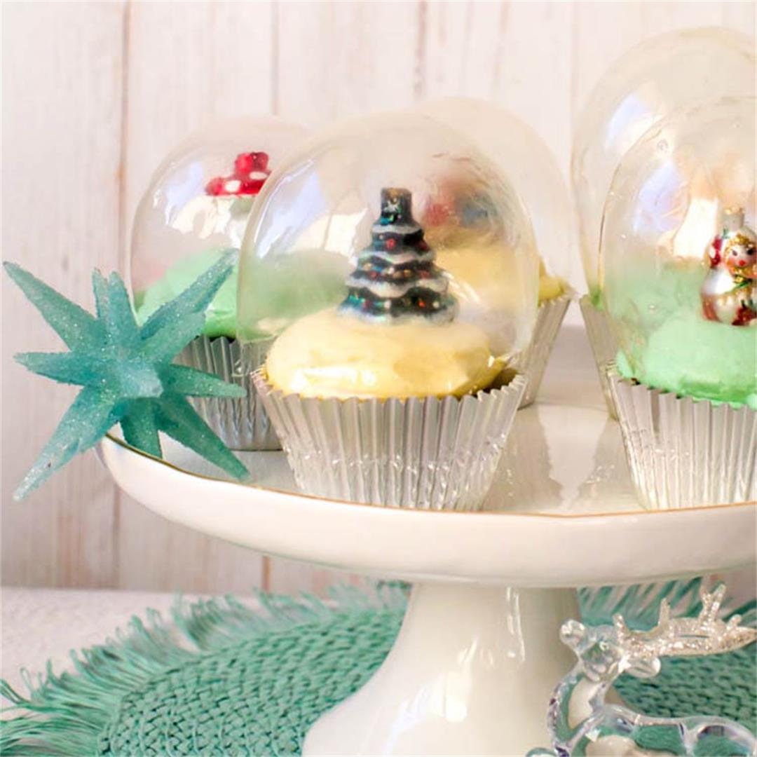 Snow Globe Cupcakes