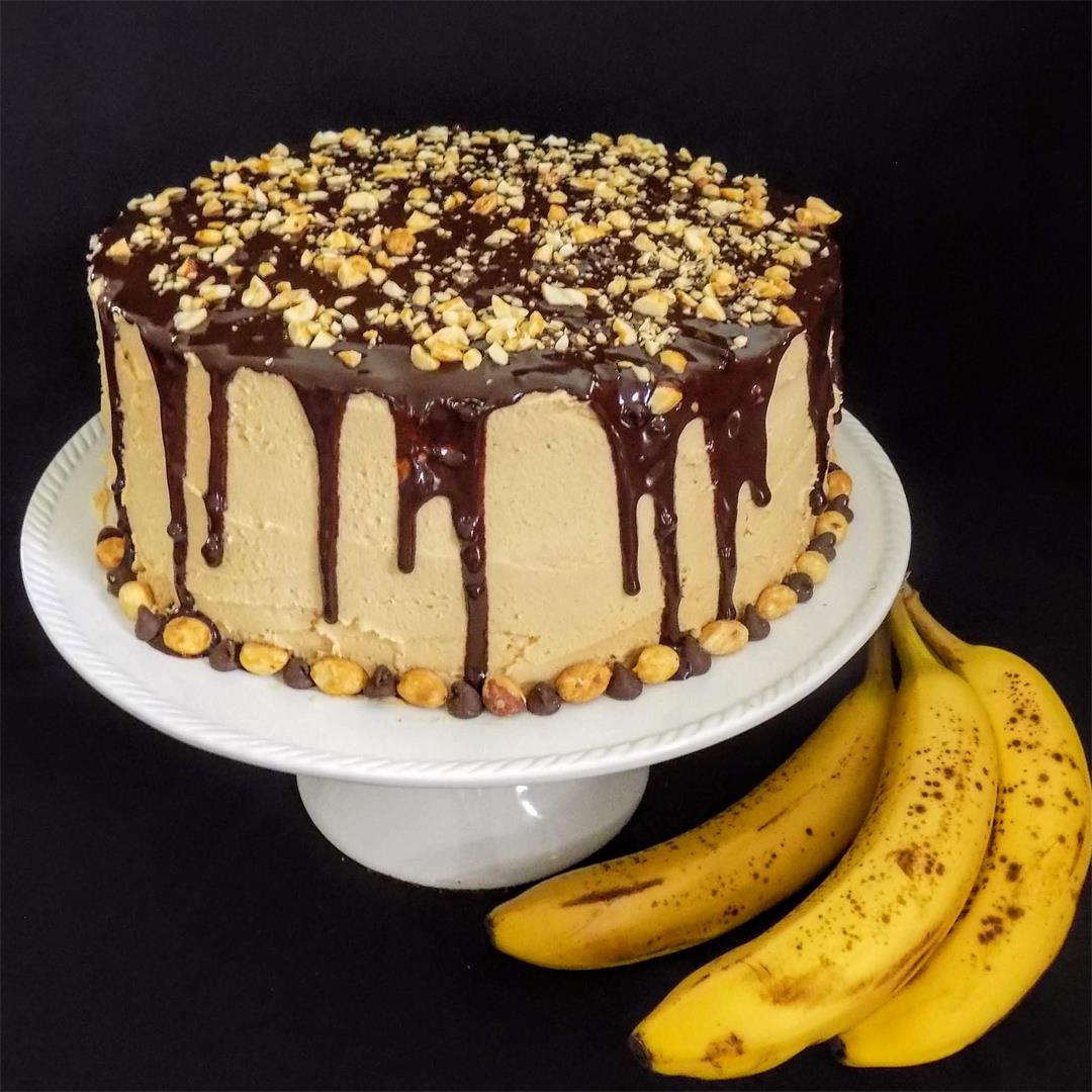 Peanut Butter Banana Cake