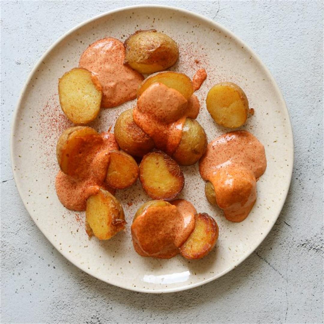 Oven-Roasted Patatas Bravas with Smokey Tomato Aioli