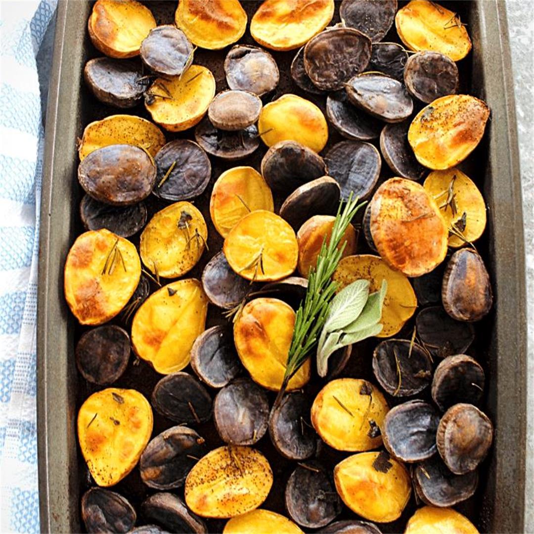 Easy Roasted Potatoes with Rosemary and Sage
