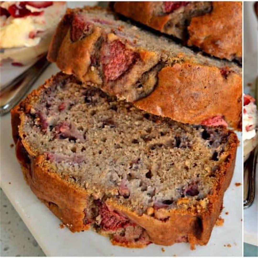 Strawberry Bread with Whipped Strawberry Butter