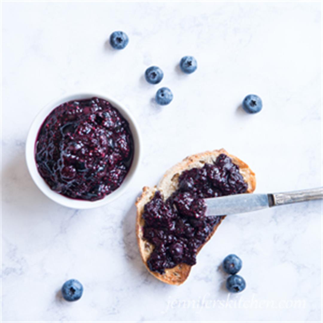Easy Sugar-Free Blueberry Chia Jam